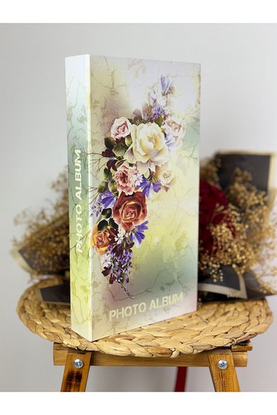 Rabsev Rs307 Φωτογραφικό Άλμπουμ 10x15cm 300 Φωτογραφιών Χωρητικότητα Νυφική ​​ανθοδέσμη Πολυτελές άλμπουμ με μοτίβο