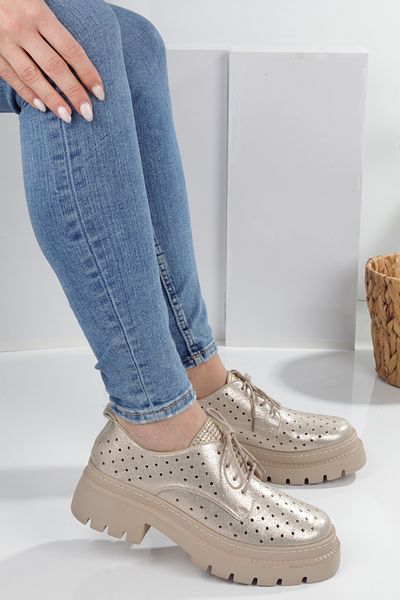 EYLÜLDEN MODA SHOES Eylülden Fashion Shoes Women's Hole Detailed Corea Shoes