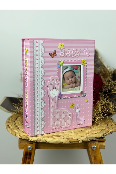 Rabsev Rs031 Baby Photo Album 10X15Cm 200 Photo Capacity Boxed Window Baby Album
