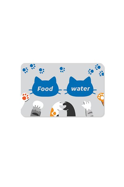 M&H Quality Food and Water Pet Feeding Mat, Easy Clean Washable