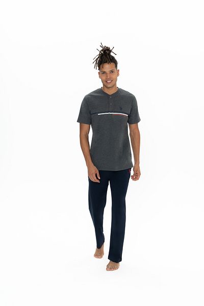 U.S. Polo Assn. Πόλο Ασν. Σετ ανδρικές πιτζάμες/Anthracite Melange 1YP.la1fo8nt9ai0n1e.SU