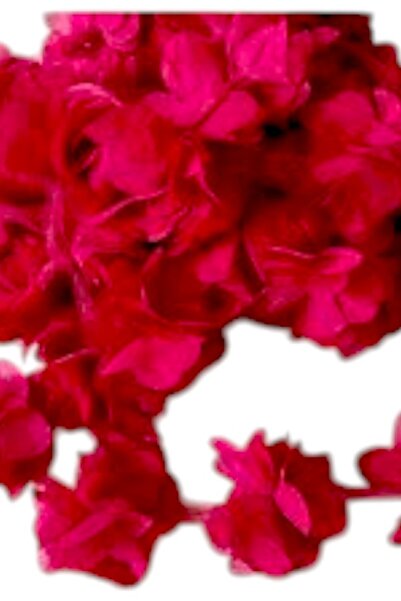 Armada 24 штук метрової тюлевої квітки - лазерне різання, темно-фуксія