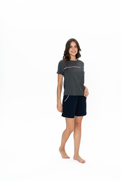 U.S. Polo Assn. Γυναικείο Σετ Πιτζάμα Σορτς Anthracite Melange U.S. Polo Assn. 1YP.la2fo0nt0ai0n1e.SU