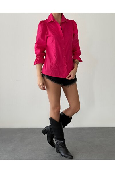 Friday Mood Vintage πουκάμισο με λεπτομέρεια χτένι