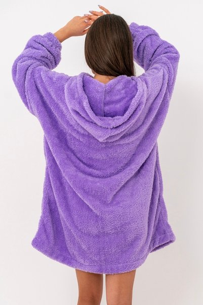 bysezerozer Welsoft Double Side Fleece Wearable Home Blanket Oversize Size Women's Sweatshirt