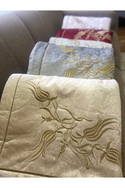 eyup ceyiz Kadife Sırma Seccade | Sade ve Şık Sırma İşlemeli Özel Tasarım Nam...