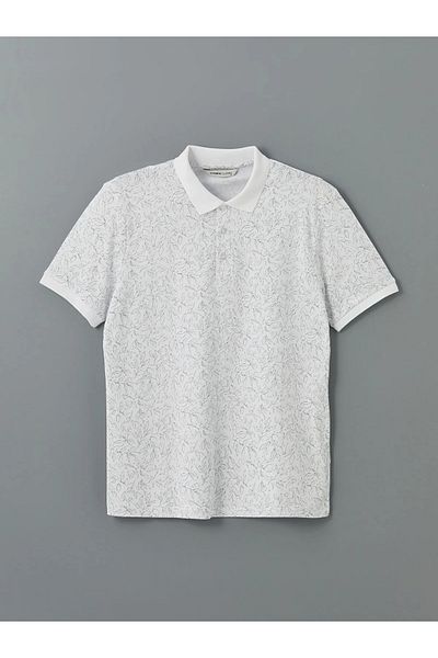 LC Waikiki Classic Polo Neck Short Sleeve Print Men's T-Shirt