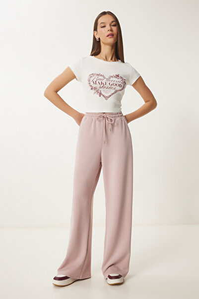 Lovelyİstanbul PUDRA LUB0070 - Φούτερ με φαρδύ πόδι