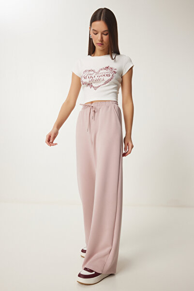 Lovelyİstanbul PUDRA LUB0070 - Φούτερ με φαρδύ πόδι