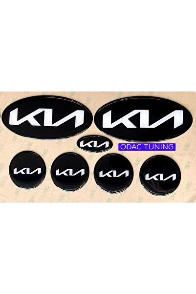 ODAC TUNING Kia Yeni Tip Logo Amblem Arma 3M Sticker Yapışkanlı (Sedan ve Hat...