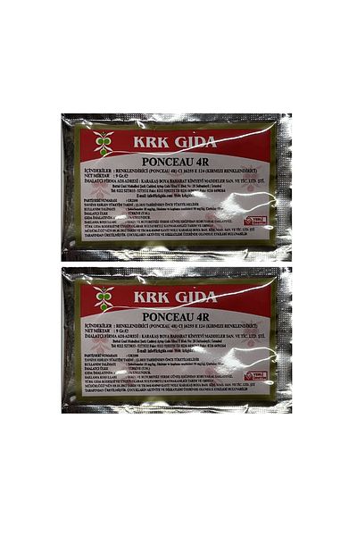 Krk Gıda Red Powder Coloring Food Dye - 9 Gr, 2 Pieces