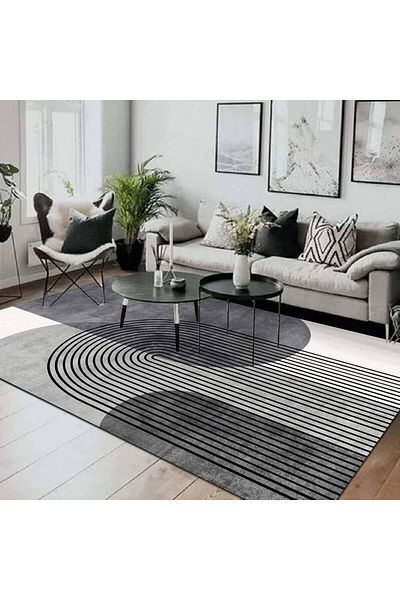 Bamyum Sare Bedruckter Teppich Chenille-Druck Maschinell Hergestellt 200 x 300 cm Multicolor Teppich