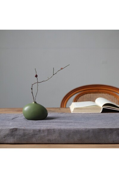 Binbirdemet Retro Yeşil Seramik Vazo