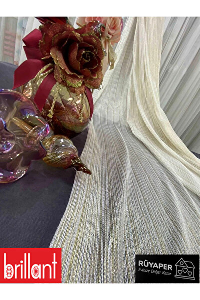 Brillant Новий сезон Золотисті блискітки Не потребують прасування Щільні складки Важкі Розкішні діамантові тюлеві штори