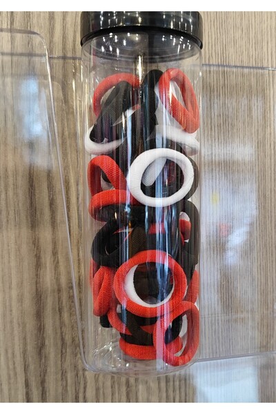 bundle island Set de 36 de agrafe de cauciuc colorate - Tub lung și subțire