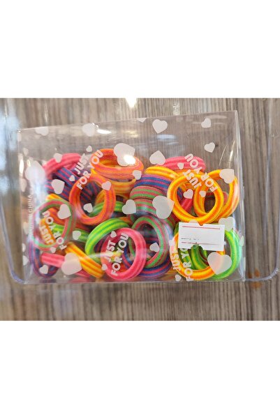 bundle island Set od 30 komada kopči za kosu sa raznobojnim trakama