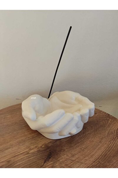 Pelajik Dekoratif El Şeklinde Çubuk Tütsülük, Dekoratif Obje Salon Aksesuarla...