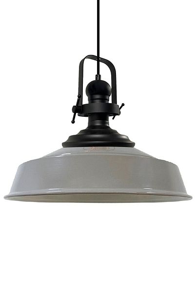 Bamyum Asletl Industrial Vintage Hängelampe  40 cm, Grau Metall Pendelleuchte