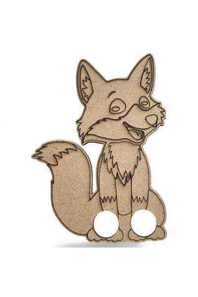 MEKSAPP Puppet Painting-Wooden Puppet Painting-Hobby Education Set-Fox Finger Puppet