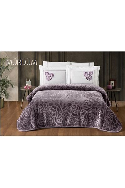 Bella Home Sherpa Comforter Blanket Set