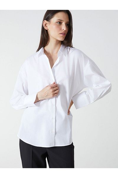 LC Waikiki Duz Oversize Γυναικείο Πουκάμισο - S5HV52Z8