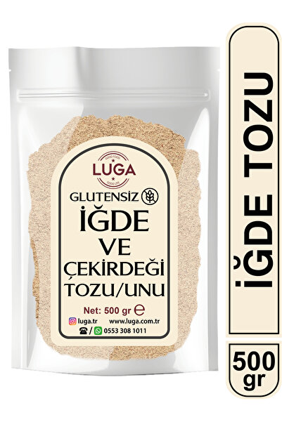 Luga İğde ve Çekirdeği Tozu / Unu (İğde Tozu) 500 gr - Taze Çekilmiş, Yeni Ma...