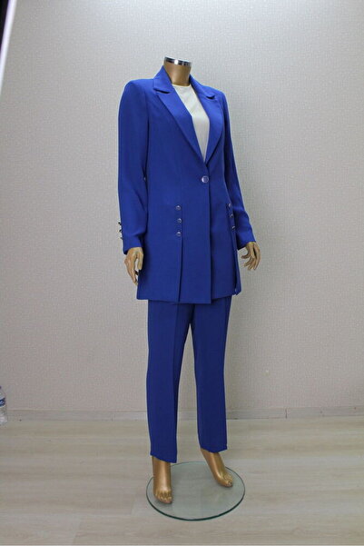 PERFECT 7003 ÖNDEN TEK DÜĞMELİ KOL UÇLARI VE ÖNÜ DÜĞME AKSESUARLI 3 LÜ TAKIM QYS TAKIM 7003 #24-03#