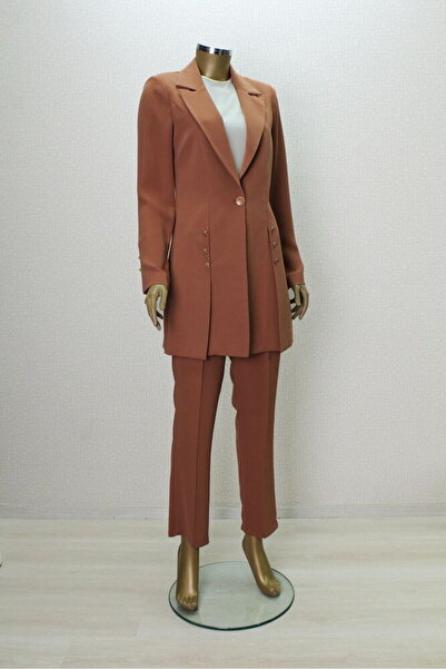 PERFECT 7003 ÖNDEN TEK DÜĞMELİ KOL UÇLARI VE ÖNÜ DÜĞME AKSESUARLI 3 LÜ TAKIM QYS TAKIM 7003 #24-03#