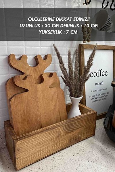 Moola Multi-Purpose Wooden Box Kitchen Bathroom Organizer Organizer