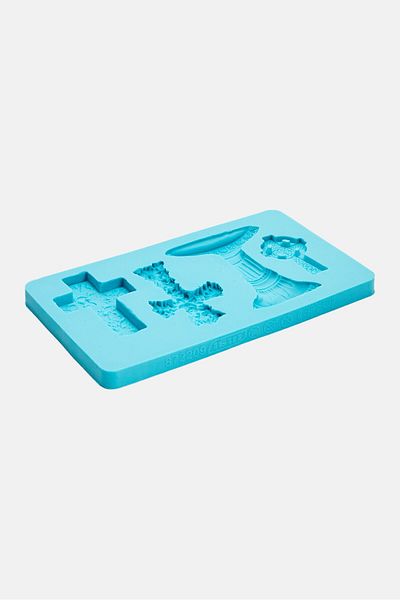 iBiLi Silicone 3d Fondant Mould Crosses, Blue