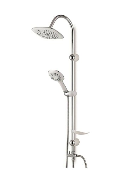 TOPTANFONİ Robot Beyaz Lüx Tepe Duş Sistemi Çok Fonksiyonlu Yağmurlama Duş Seti