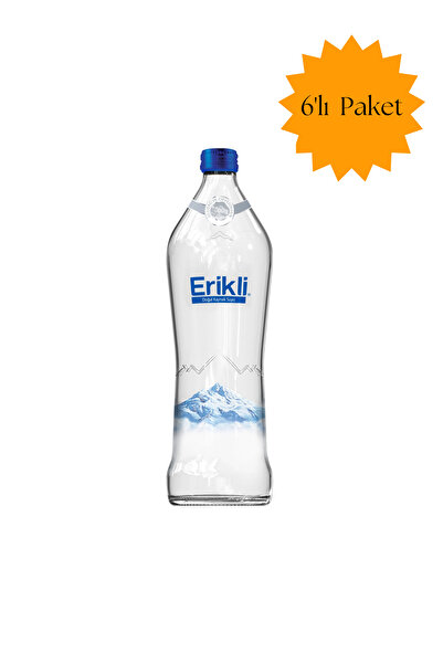 Erikli Su Cam Şişe 750 ml 6'lı Koli