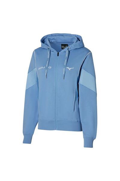 MIZUNO Hanorac pentru femei Mizuno Athletics cu glugă - Albastru
