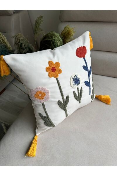 Reset Bmyhome Punch Nakışlı 1 Adet Kırlent Kılıfı