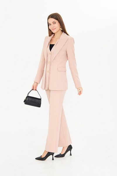 LOVELF Beige 3 Gold Button Set - Vest Detailed
