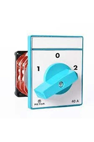 Metop Mt028 40a 2 Faz Kutup Değiştirci Şalter 1-0-2
