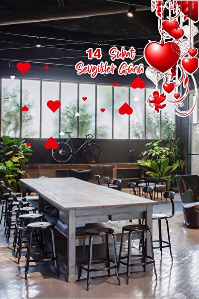 MIGNATIS Aşağı Sallan Kalpler Eros 14 Şubat Sevgililer Günü Cam Vitrin Oda St...