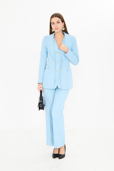 LOVELF Set cu nasturi Bebe Blue 3 Aur - Detaliu vestă