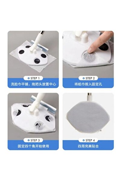 Hibana Islak Mendil Takılabilen Pratik Çek Çekli Mop Paspas Teleskobik Zemin ...