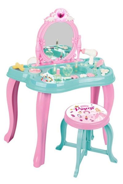 PİLSAN Pink Magic Butterfly Makeup Table