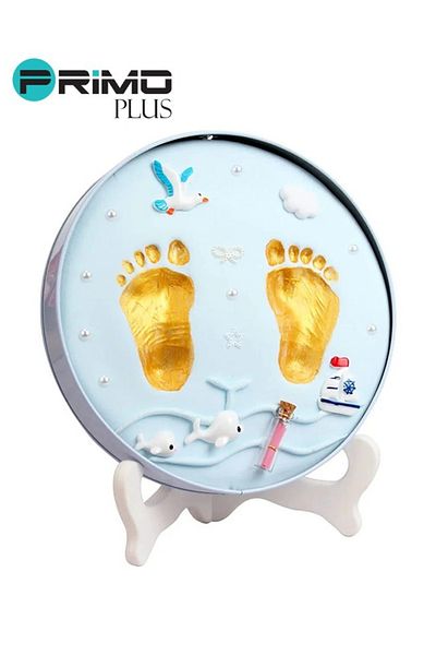 Primo Plus High-Quality Mud Cartoon Design Newborn Footprint Showpiece for Kids Up to 3 Years