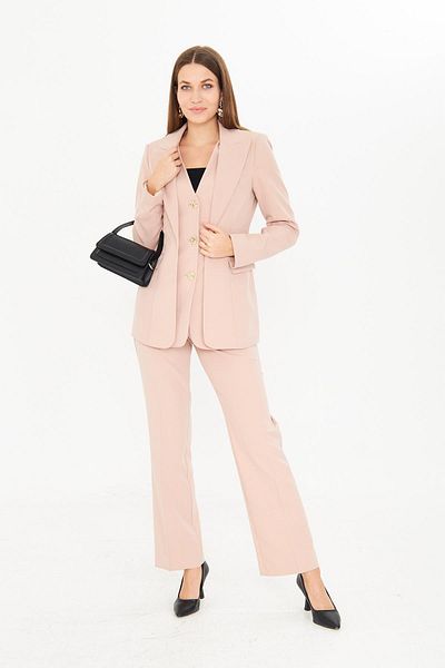 LOVELF Beige 3 Gold Button Set - Vest Detailed