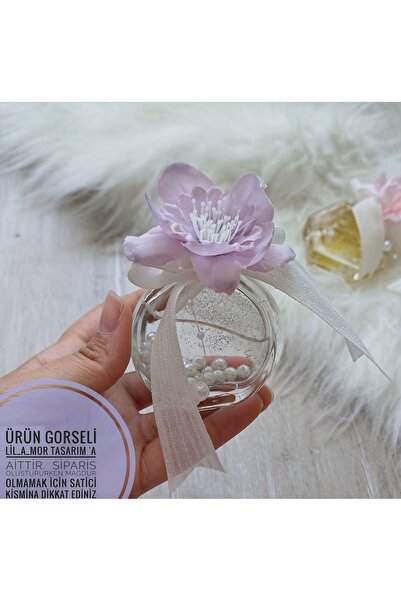 LilAmor Concept Hediyelik Cam sise kolonya soz nisan nikah hediyelik incili s...