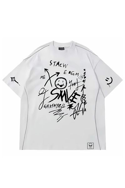 Touz Moda Μπλουζάκι Hip-hop Streetwear Graffiti Extra Cash Jersey (Unisex).