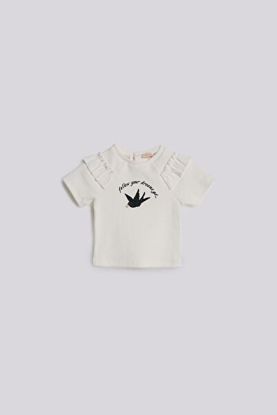 GB Baby BG Store Kız Bebek Ekru Tshirt