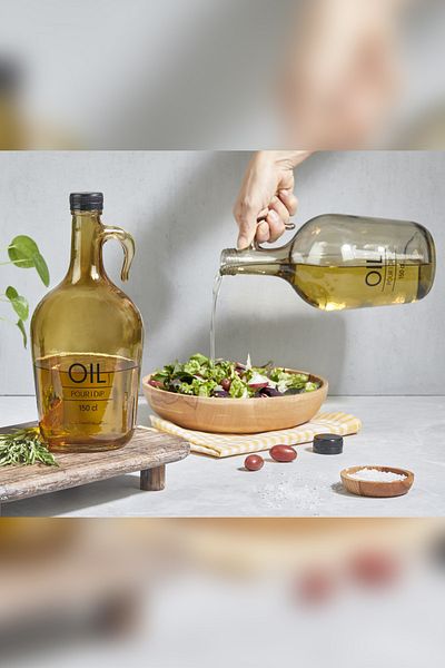 SELKA HOME Gallon Glass Oil Bowl 1500 ml