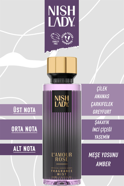 NISHLADY L’amour Rose Vücut Spreyi - 260 ml