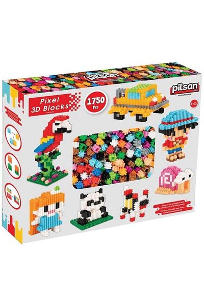 PİLSAN Pixel 3d Blocks 1750 Pieces