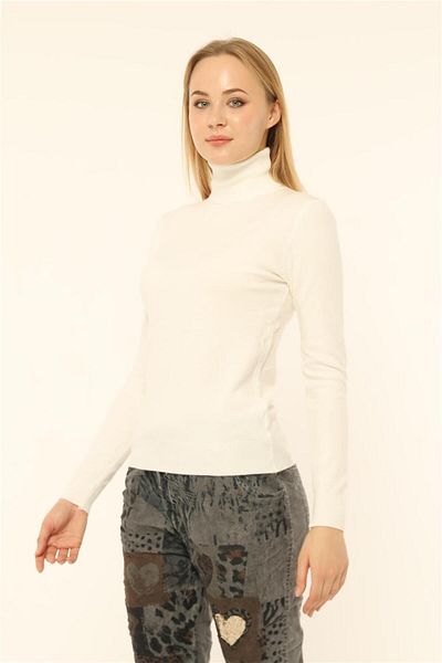 HomeStore KazakBasic-Strickpullover mit Fischerkragen