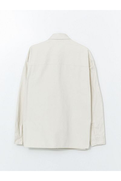 LC Waikiki Ανδρικό πουκάμισο LCW Casual Άνετο Μπουφάν Gabardine